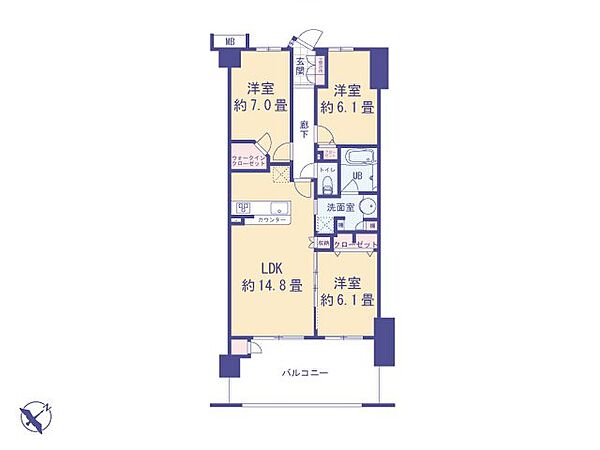間取りを拡大表示
