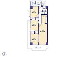 ヴェルドミール羽村 3LDKの間取図画像