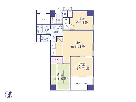 価格2380万円、専有面積59.49?、バルコニー面積5.67?