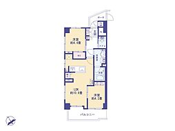 セラード東村山 2LDKの間取図画像