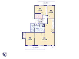 エステート上水本町8号棟 3LDKの間取図画像