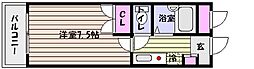 I・N・K東灘 1Kの間取図画像