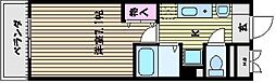 ファビュロウスサンコー 1Kの間取図画像