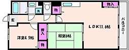 ウエストコート11番街 2LDKの間取図画像