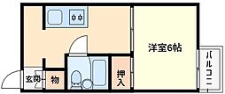 ブライトハイツ 1DKの間取図画像