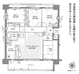 クレアセトル草津 4LDKの間取図画像