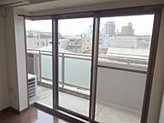 南向きのバルコニー