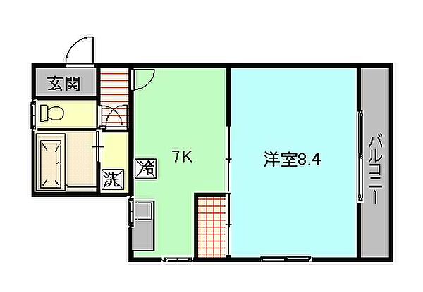 ビレッヂアトム ｜広島県広島市南区段原南２丁目(賃貸マンション1DK・3階・35.10㎡)の写真 その2