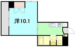 ハイツ七塚原 1DKの間取図画像