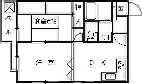 サンパレス夙川東 101｜兵庫県西宮市室川町(賃貸マンション2DK・1階・40.00㎡)の写真 その2