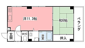 マ・シャンブル 5A ｜ 兵庫県西宮市与古道町（賃貸マンション1LDK・5階・37.89㎡） その2