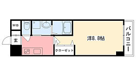 兵庫県西宮市大島町6番22（賃貸マンション1K・3階・27.77㎡） その2