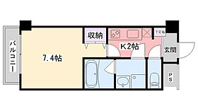 ディア西宮ステーションフロント  ｜ 兵庫県西宮市今在家町（賃貸マンション1K・3階・25.07㎡） その2