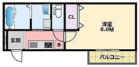 フジパレス西宮北口VI番館  ｜ 兵庫県西宮市高畑町1-31（賃貸アパート1K・1階・27.00㎡） その2