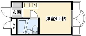 ピュア83 301 ｜ 兵庫県西宮市里中町1丁目9-8（賃貸マンション1R・3階・12.12㎡） その2