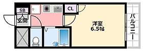 兵庫県西宮市甲子園六番町2-8（賃貸マンション1K・3階・18.00㎡） その2