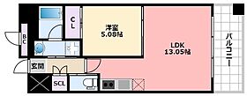 兵庫県西宮市今津水波町1（賃貸マンション1LDK・6階・40.72㎡） その2