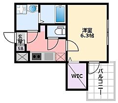 兵庫県西宮市甲子園浜田町15-32（賃貸マンション1K・2階・25.89㎡） その2