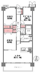 間取図画像 2SLDK