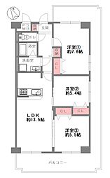 間取図画像 3LDK