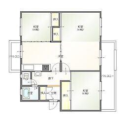 間取図画像 3LDK