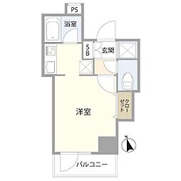 パークウェル高円寺 ワンルームの間取図画像