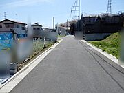 前面道路＆現地土地