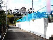 南西側前面道路＆現地土地