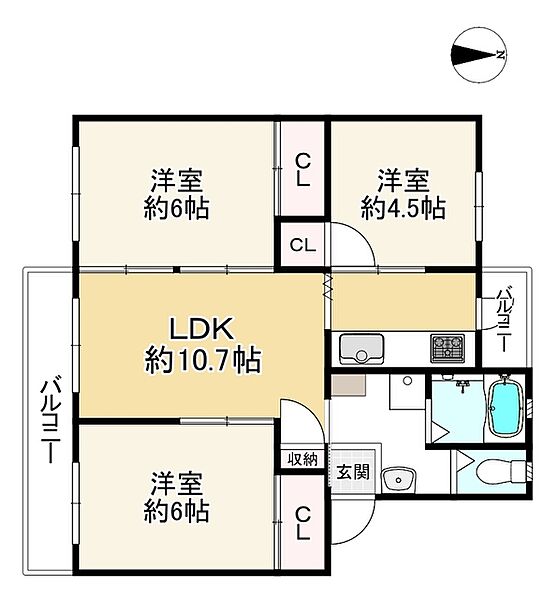 間取りを拡大表示