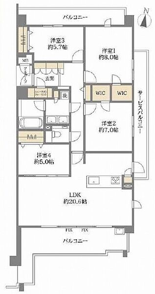 間取りを拡大表示