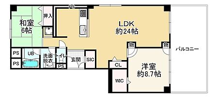 2LDK 間取り