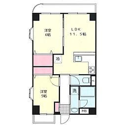 セリタビル 2LDKの間取図画像
