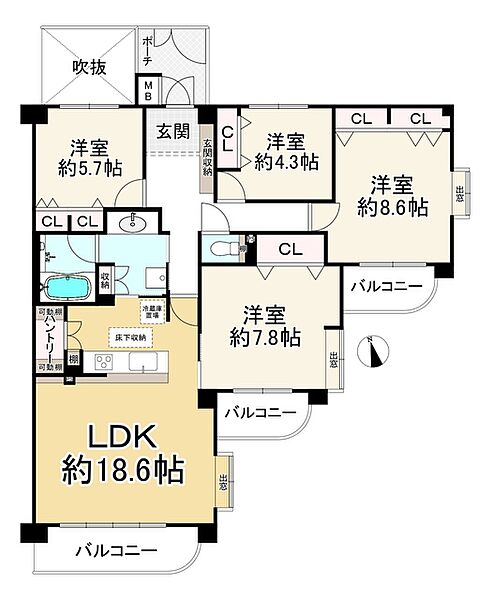間取りを拡大表示