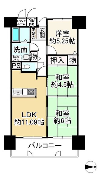 間取りを拡大表示