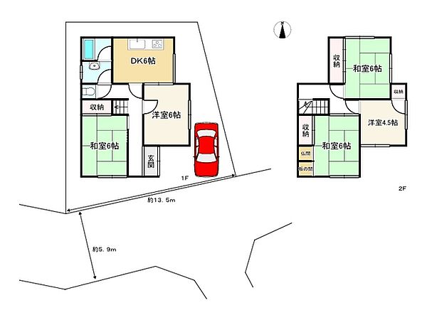 間取りを拡大表示