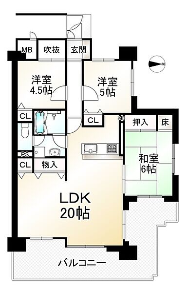 間取りを拡大表示