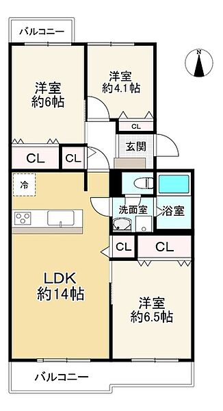 間取りを拡大表示