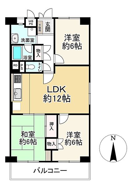 間取りを拡大表示