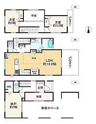 池尻5丁目 2SLDKの間取り