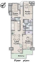 間取図画像 3LDK