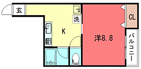 京OHBU6 203 ｜ 京都府京都市左京区吉田二本松町21（賃貸マンション1K・2階・29.90㎡） その2