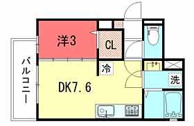 シュペリール 203 ｜ 京都府京都市左京区田中西春菜町7-1（賃貸アパート1DK・2階・27.82㎡） その2