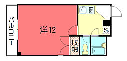 グラン都 1Kの間取図画像