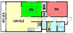 グレースとーべえ 2LDKの間取図画像