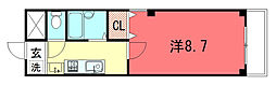 BonsoirLune 1Kの間取図画像