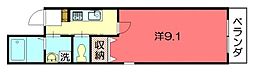 2ndMebldg 1Kの間取図画像