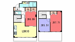 グリーンヒル北山通 3LDKの間取図画像