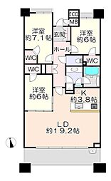 間取図画像 3LDK