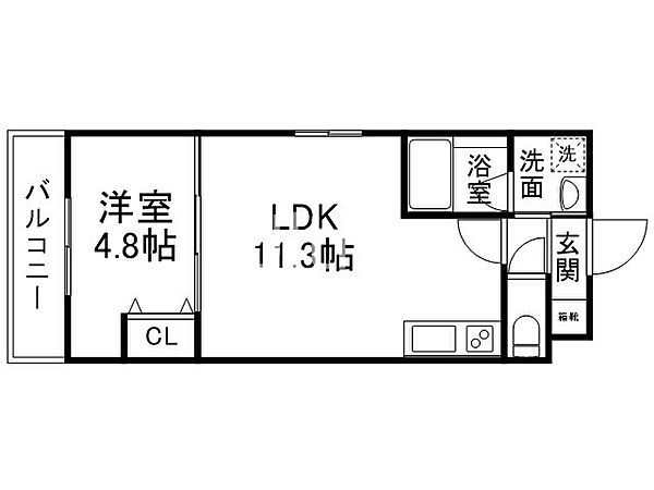 カーサフェリーチェ桂 ｜京都府京都市西京区桂上野東町(賃貸マンション1LDK・5階・36.00㎡)の写真 その1