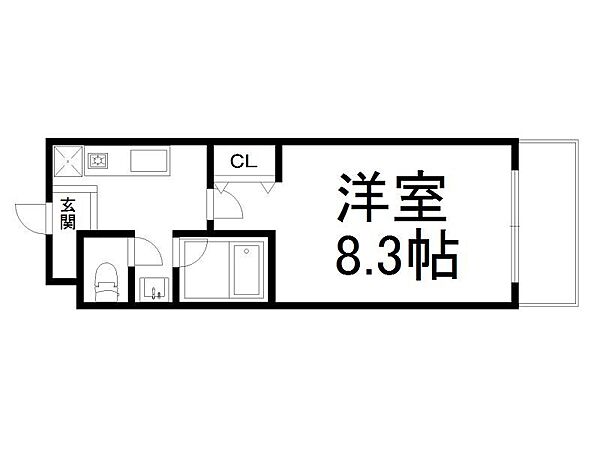 オフージュ葛野 ｜京都府京都市右京区西京極葛野町(賃貸マンション1K・3階・24.30㎡)の写真 その2